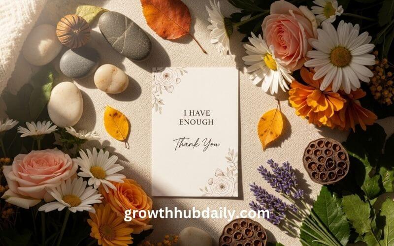 gratitude turns what we have into enough peaceful life