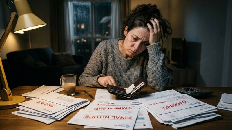 beginner struggling financially before learning to make money online in 2026
