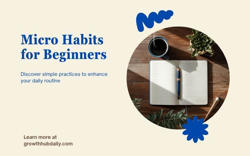 Micro habits for beginners: small daily actions lead to big results