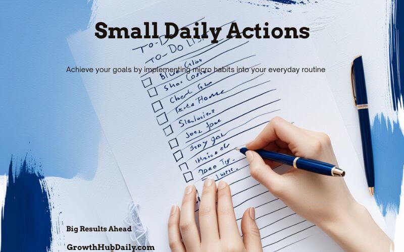 Micro habits for beginners: journaling as a simple daily habit