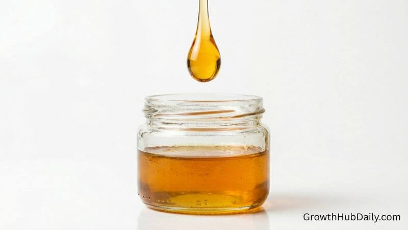 Micro habits compound daily like honey drops filling a jar over time