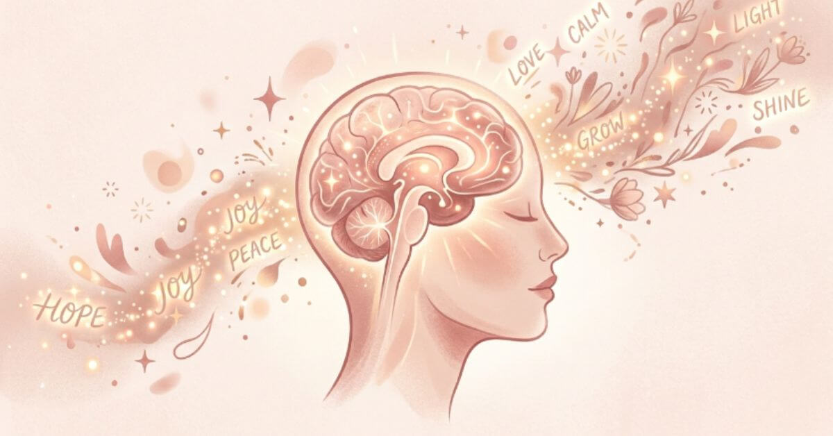 colorful mind illustration showing positive self talk tips