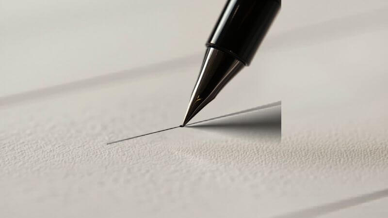 close up pen on paper writing steps to accept yourself and move forward